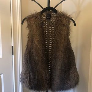 Faux fur vest